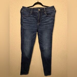 American Eagle Outfitters Dark Blue Skinny Jeans